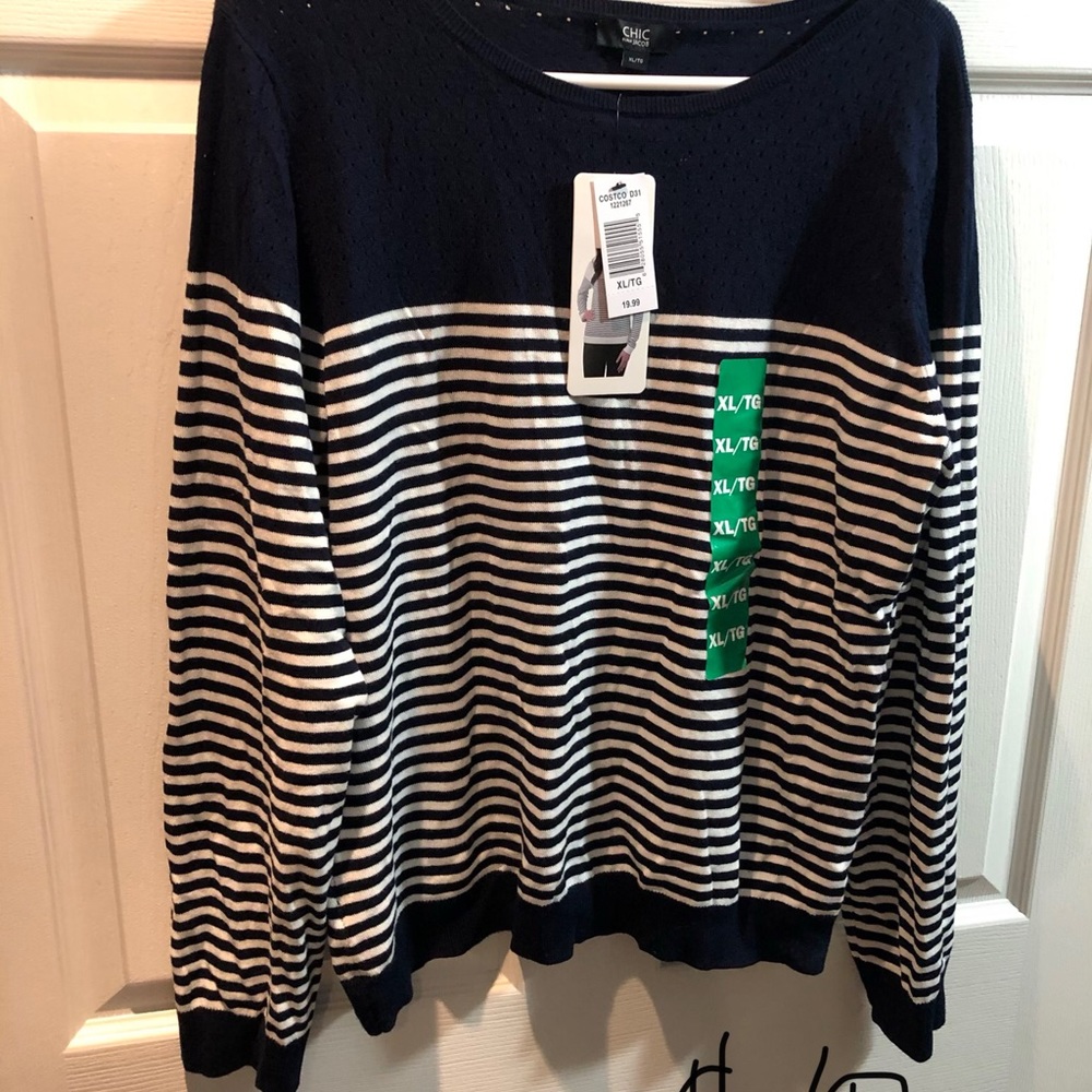 Love sleeve stripped shirt from Costco